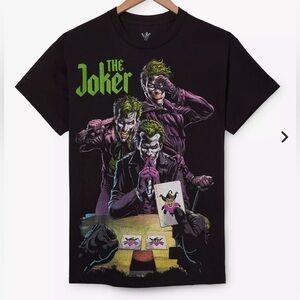 DC Comics Batman The Joker Multi Portrait graphic T-Shirt NWOT Medium